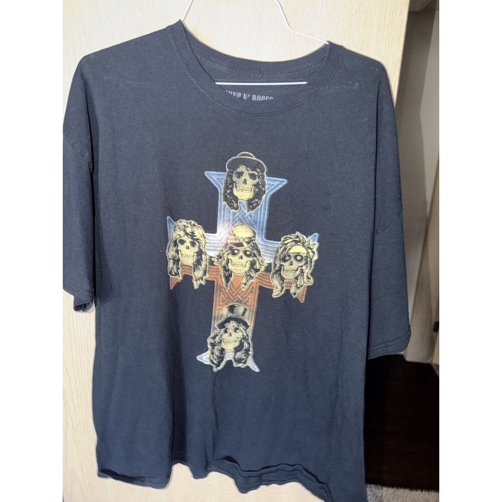 GUNS N ROSES Appetite For Destruction Band Tee 3XL Cross T SHIRT Fall 2019 Tour - Picture 3 of 7